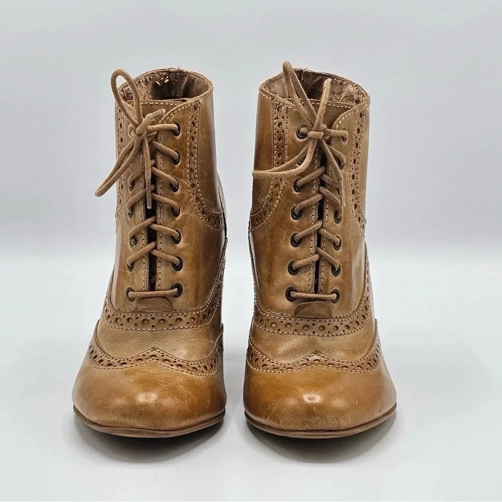 Head Over Heels by Dune London. Brown  lace-up oxford boots, size 8